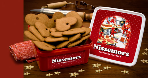 Nissemors Pepperkakehjerter 