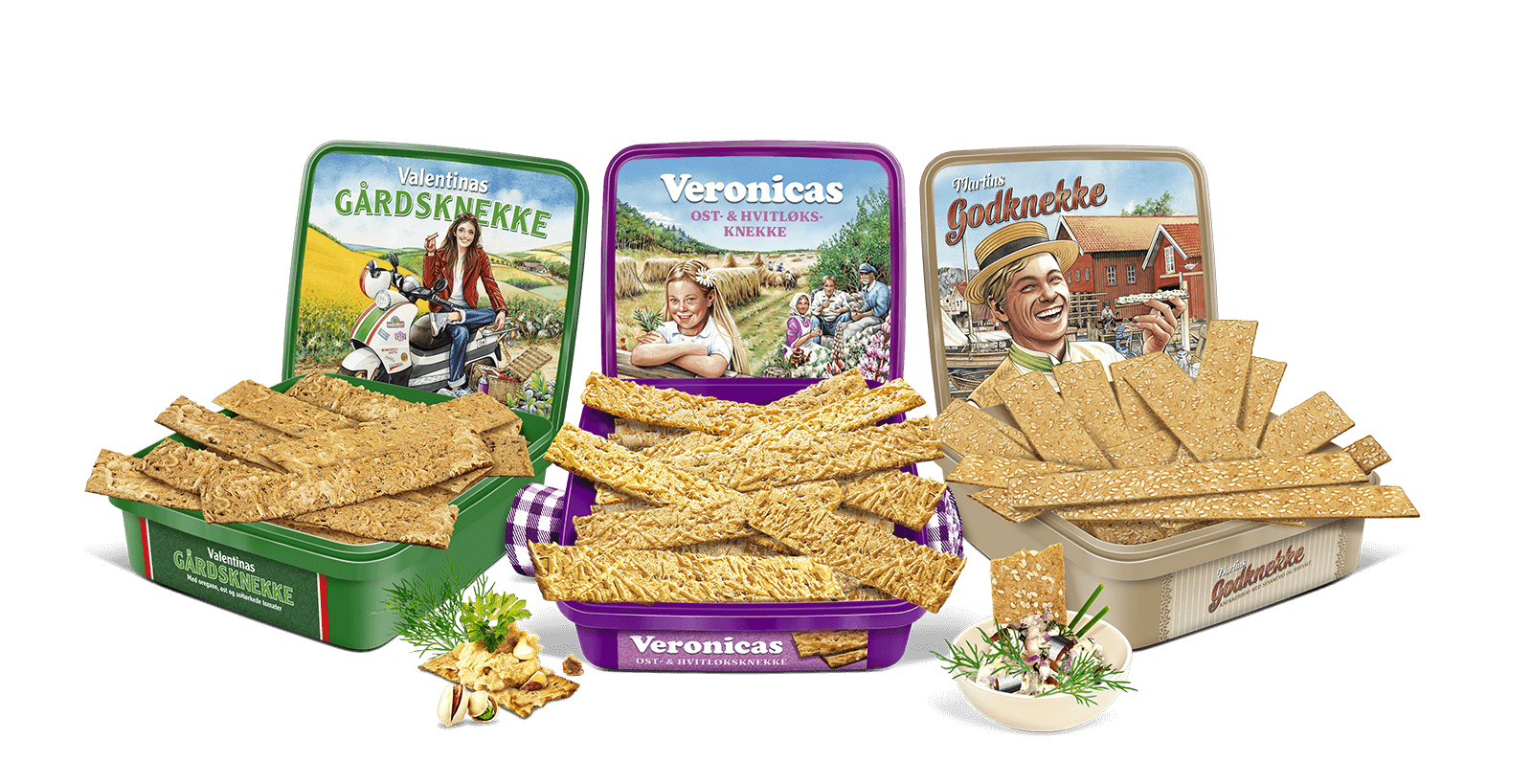 Våre deilige knekkebrød - Nordkak