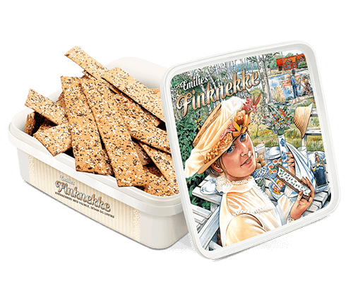 Et av våre sprø velsmakende knekkebrød – med valmue, linfrø og sesam. Perfekt for de som vil ha noe godt til kaffen.
