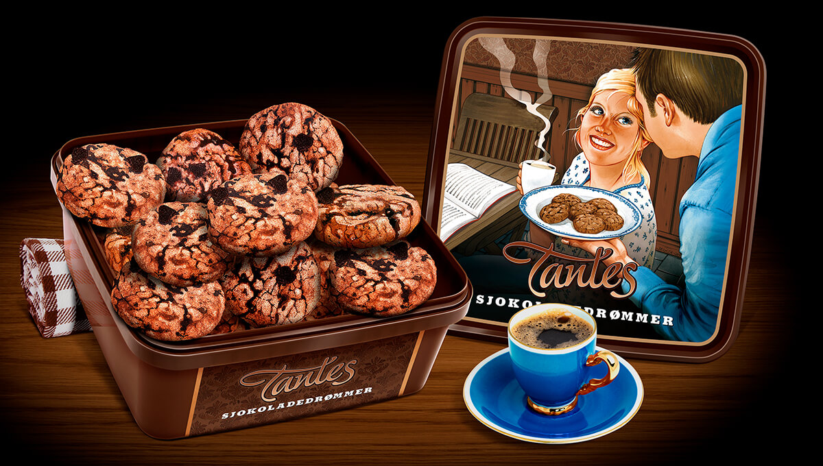 Tantes Sjokoladedrømmer er veldig gode kaker