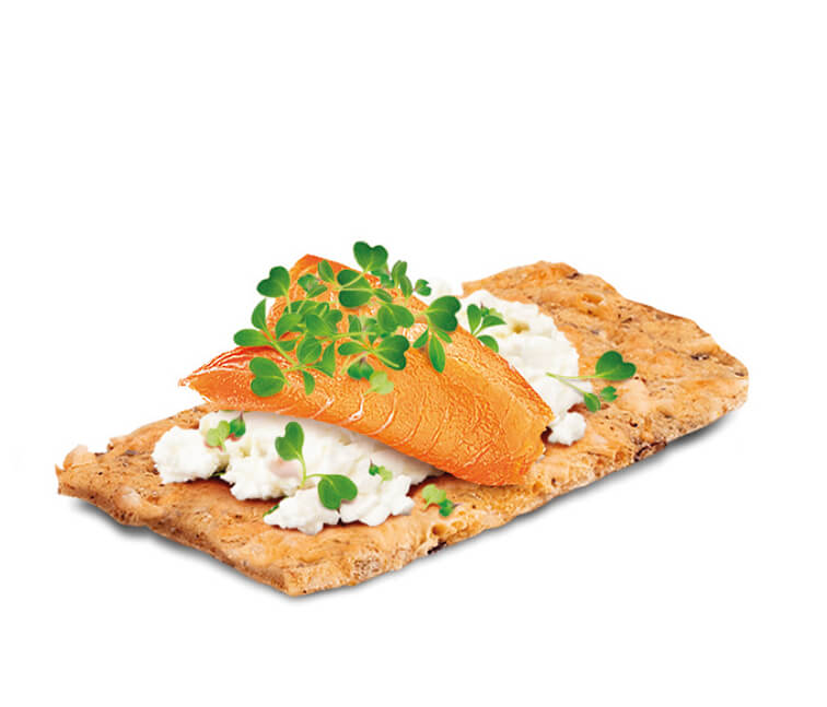Valentinas - Røkt laks med cottage cheese