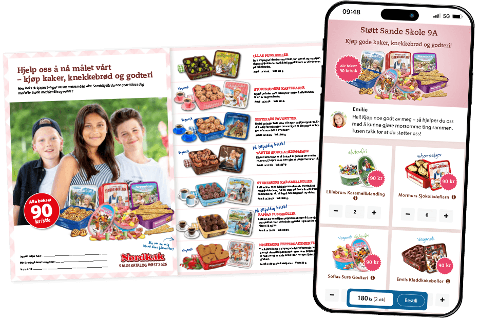 Selgkatalog og shop